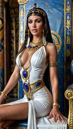 Una representación de la grandeza del antiguo Egipto y su cultura a través de su arquitectura, ropa y arte