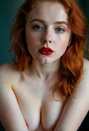 18歳のアイリッシュモデルは、彼女のかわいい小さなtittiesと赤い口紅で撮影されました。 写真家が写真を撮るのを待っていたので、彼女は彼女の顔に従順な外観を持っていた