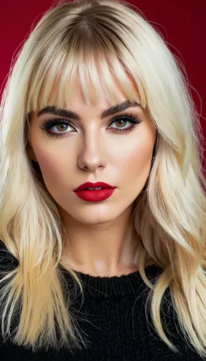 The Italian woman in the story is seductive and confident, with sultry makeup and a sexy red sweater that shows off her curves. She has full lips, heavy eyeliner, and perfect teeth that make her look like a goddess come to life