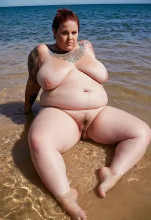 Auf den Bildern wurde eine morbid fettleibige Frau gezeigt, die mit ihren Tätowierungen im Meer schwimmt und einen Bikini trägt. Sie hatte lange Haare und war stark erotisch, zeigt sie als sinnlich und wünschenswert