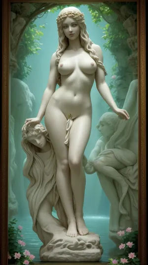 La imagen de Afrodita de una mujer hermosa con cabello largo y grandes pechos fue su constante recordatorio de lo que quería en la vida - para tener a alguien que pudiera hacer que se sienta viva y satisfecha sexualmente