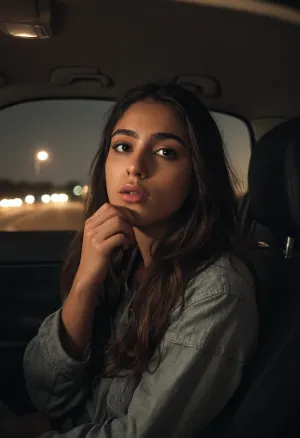The 18-year-old Arab girl was on her way home from a night out with her friends when she spotted a dirt road leading off the main highway. Without hesitation, she pulled over and got out of the car to explore. As she walked