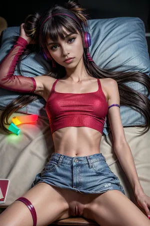 Um petite cutie com cabelo lindo longo e curvas perfeitas foi tirado por um grupo de homens que não podiam tirar os olhos dela. Ela usava um vestido preto simples que abraçava suas curvas perfeitamente, mostrando seu belo corpo. Ela dançou na mesa