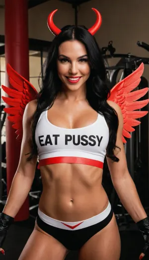 Der Succubus war im Fitnessstudio, Gewichte heben und im Fitnessstudio trainieren. Sie hatte einen schönen schlanken Körper mit vollem Blick auf ihre natürliche b Tasse Brüste, hat eine freche Grin Ausdruck, und trug einen engen schwarzen Sport-BH Der Succubus war im Fitnessstudio, Gewichte heben und im Fitnessstudio trainieren. Sie hatte einen schönen schlanken Körper mit vollem Blick auf ihre natürliche b Tasse Brüste, hat eine freche Grin Ausdruck, und trug einen engen schwarzen Sport-BH