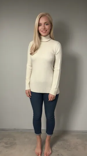 A história é sobre uma mulher em pé em um quarto diminuto, seus pés descalços plantados firmemente no piso de concreto frio. Sua roupa vintage, uma camisa de vestido branco e jeans, agarrado a suas curvas como ela ficou com confiança. Seu sorriso era