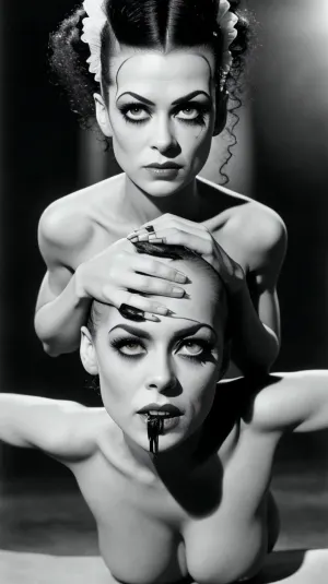 弗兰肯斯坦的新娘"(英語:The Bride of Frankenstein)是一部经典电影,描写了一个女人被创作者缝合在一起的故事. 她每只手和两只手臂都有五根手指 但她也有完美的腿和无上体