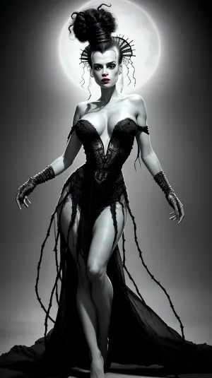 The Bride of Frankenstein was a classic film that featured the perfect body and skin. Her green skin was perfect, as were her stitches. She had five fingers on each hand, and two arms with two hands. Her soles were perfect,