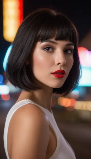 写真の若い女性は魅力的で素晴らしいです。 ヴィンテージ80mm f/2.8と組み合わせた古典的なHasselblad 503CX中型カメラを着ています