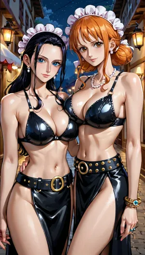 एक ऐसी दुनिया में जहां एआई और प्रौद्योगिकी ने lifelike humanoid रोबोट बनाने के बिंदु के लिए उन्नत किया है, निको रॉबिन और नमी खुद को एक साथ कामुक रात में पाते हैं, एक दूसरे के शरीर को नरम देखभाल और कोमल स्पर्श के साथ खोजते हैं। उनके साथ