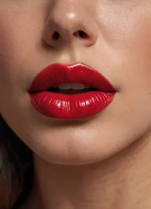 Extreme detailed lips, 8k, intricate details, slut kissing a nice big penis, extreme detail, focus on lips, gloss red lips, extreme close up, fake lips, detailed thick cock, kissing dick