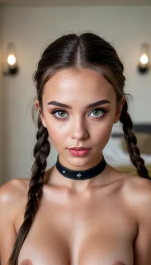 Ultra-realista: un lindo modelo de instagram es impresionante en un apartamento de lujo