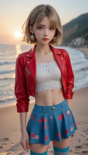 Midjourney chuchot : un portrait d'obxiaoxiang au milieu du coucher du soleil et de l'encre

- Oui.

Sous la douce lueur d'un soleil couchant sur une plage isolée, une femme vêtue d'une tenue avant-gardiste se tenait, un mi-journey murmurant écho dans ses yeux. Elle portait une courte blouse recadrée avec un ruban complexe, une longue jupe sombre à motifs orientaux, jumelée à une veste en cuir rouge et à des cuisses bleues. La légère frappe d'un côté de son visage, jetant des ombres qui dansaient sur le sable, comme si elle essayait de suivre son regard direct qui transperçait le crépuscule.