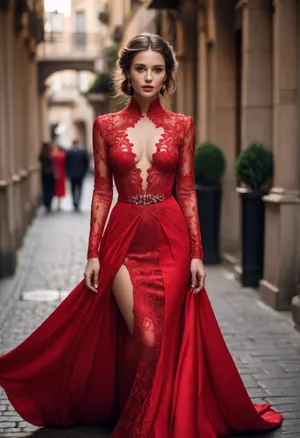 Red attire