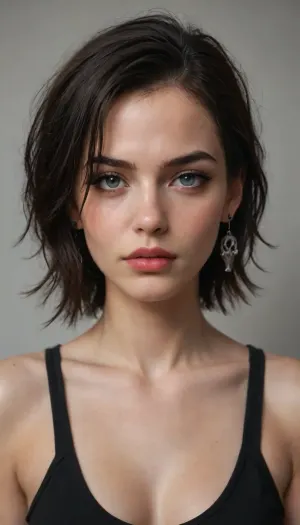 Emo model, scene gir