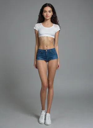 (head-to-toe view:1.3), (body sheen:1.7), (glistening skin:1.6), ((full body view)), Breathtaking young girl 18 years old, beautiful instagram model, standing, life-size erotic photo, happy, perfect, (slender body:1.4), legs spread, smooth pussy, (pussy visible), white trainers, very beautiful, small perky breasts, head-to-toe view, body sheen, glistening skin, perfect skinny body, smooth silky long hair, perfect face, blue and grey colored mesmerizing eyes, tanned skin, looking at the camera, perfect eyes, sexy, sensual, (skinny), (petite), pretty, snub-nosed, (skinny cheeks), long hair, seductive image, skirt, white shirt