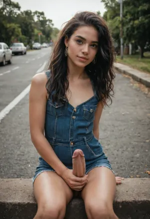 A realistic ebony ladyboy moment: the transparent beauty of medellín's streets