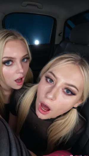 1girl, solo, Sexy 20 years old girl from Denmark, blue eyes, blonde hair, pigtails, having sex with man, hot expression, sexy torn long leggings, in car's backseat, at night, high resolution, hight details, (detailed face:1.3), (detailed eyes:1.3), Sony A7 III style, Iridescent Lighting, torn, fly, down, at, _______, facial, expression, <lora:tornclothesv6-8:.8>, <lora:Expressions XL:.8>