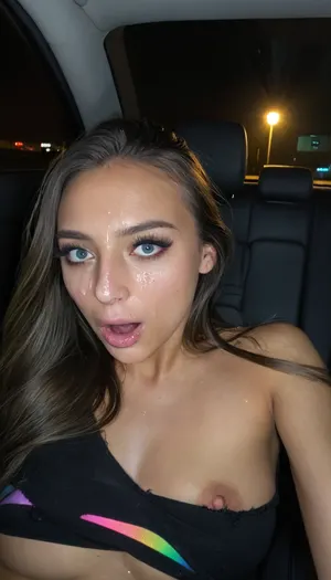 1girl, solo, Sexy 20 years old girl from Italy, having sex with man, sensitive expression, sexy torn long leggings, in car's backseat, at night, high resolution, hight details, (detailed face:1.3), (detailed eyes:1.3), Sony A7 III style, Iridescent Lighting, torn, fly, down, at, _______, facial, expression, <lora:tornclothesv6-8:.8>, <lora:Expressions XL:.8>