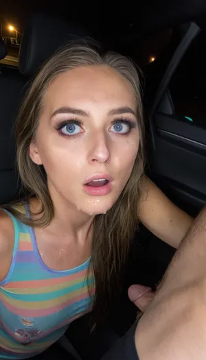 1girl, solo, Sexy 21 years old girl from Denmark, blue eyes, dust brown hair, having sex with man, shocked expression, sexy torn long leggings, in car's backseat, at night, high resolution, hight details, (detailed face:1.3), (detailed eyes:1.3), Sony A7 III style, Iridescent Lighting, torn, fly, down, at, _______, facial, expression, <lora:tornclothesv6-8:.8>, <lora:Expressions XL:.8>