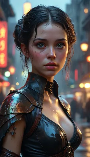 woman, Witch, d&d character, dark fantasy, scared eyes, raven! on the arm, psychotic, intricate details, iridescent, vivid colours, trending on artstation, Jean Baptiste Monge, Michael Garmash Hyperrealistic photo perfect figure, Hyper detailed by Magali Villeneuve, Clint Cearley and Ekaterina Burmak, high definition textures, meticulous details, maximalist, high quality reflections Hyperdetailed Painting By Ismail_Inceoglu Tom Bagshaw Dan Witz CGSociety ZBrush Central Fantasy Art 4K, sidelight, frontlight, blurry background star wars, cinematic_lighting, blush, arms_behind_head, nsfw, sweat, wet, rain, neiyi1, damimi, mystery of the dark space, dynamic, dramatic, <lora:Midjourney Image Enhancer XL v1:.8>