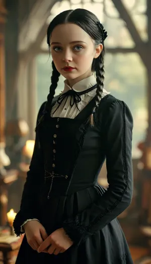 Wednesday Adams, full body, <lora:MJ52:.8>
