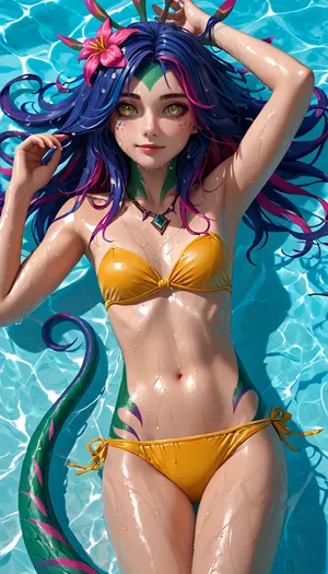 Bajo el sol: una seducción multicolor – el encanto de la piscina de neeko