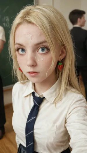 ルナの衝撃的なselfie:ホグワーツ教室で予期しないaiのプランク