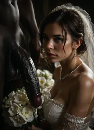 Elegant disarray: a bride's unconventional blessing - a story of love, art, and the surreal blend of three