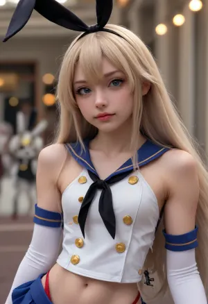 (Shimakaze from kan colle, shimakaze cosplay:2)