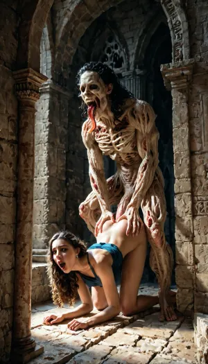 Das monströse ai: ein erschreckendes Horror entfesselt in der alten Burg