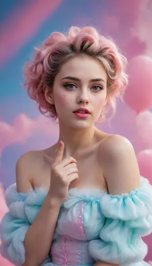 ((Hand gesture, middle finger to viewer, [rtbr], , )), draw fulbody, a adult beautiful slender woman, She has a pretty coquettish faded face, red heart cheeks, cotton candy, cotton candy dress, elaborate hairstyle, small breasts, heartshaped lips, lip gloss, aroused skin, detailed, abstract style, smoke, in the sky, colorful and vibrant, pastel colors, mystical colors, contemporary, impressionism, iridescent perspective view, sweeping circling composition, non-representational, colors and shapes, expression of feelings, imaginative, dreamy mood, detailed photo, photorealistic photo, realistic pretty women photo, realistic, night vision, soft fokus, parallax, overexposure, illustration style, she kneels, #©KITTYART



































#©KITTYART