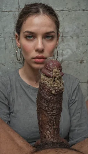 grossed out popstar from argentina, ((disgusted, grossed, smelling something disgusting)), 20 yo lean skinny argentinian brunette popstar, full lips, horny, brunette argentinian pop singer sitting at abandoned gloryhole cabin with dark walls and colorful graffiti, sniffing a smegma covered flaccid phimosis fat penis, pressing penis against her nose, disgusting, sniffing, thick chunky smegma, realistic, cine still, ((realistic:1.4)), ((photoreal)), smegma covered, smegma dripping, (smegma:1.3), steam emitting, penis has never been washed, extreme smell, ((steam:1.5)), extreme steam, steam emitting penis, steam everywhere, scrunched up nose, very overexposed