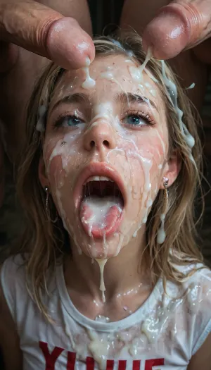 realistic cum, (cum on clothes:1.4), cum on, (Cum flows:1.5), (cum on body:1.4), cum on hair, (cum on face:1.7), bukkake, ((Clothes and body covered with semen)), (mouth wide open:1.4), (mouth filled with cum:1.5), beautiful face, (cum on hair:1.3), cute blonde woman, cum, on, face, <lora:JustCum:1.4>, <lora:678016_training_data:1.9>, <lora:cum_in_eye_deepmind:1.4>