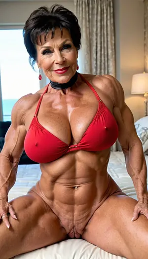 black hair granny very hard very defined muscles, close big hanging tits, marina beaulieu gilf, close up maximum big boobs, wearing a red net bra cupless, side view smile gilf, Monica Martin, lipstick, close up hard muscle stiration, skinny hard muscle body, very broad big mouth and lips, black messy hair pigtail, (hairstyle), naked happy swedish heavy strong muscle woman gilf, sitting milf, smokey eyes, close up body, very big hanging round massive boobs, fitnessmodel gilf, milf bodybuilding legs very muscle stiration, gilf wrinkle face, big saggy breat, in a dressroom next to window, side view, close up her pussy, lies in a bed, naked, close up her wrinkled old vulgar face, close up vagina, enjoy with smiling her orgasm, plastic hair tires, bulging red lips, fake silicon big mouth, extreme big lips and mouth, black hair granny, very old gilf, hard muscle stiration, very broad big mouth, black ponytail hairstyle, hair, sexy milf, extremely muscular gilf, with wide muscular shoulders, abs, high muscle definition, very thin fat free skin, massive bodybuilding milf, bulging lips, granny want sex, wide mouth, round big boobs, happy sinful gilf, squatting from rear view, very short pixie black buzzcut hair, close up mouth, muscle_bimbo, old dominatrix lady, lora, Muscle_Bimbo_SDXL, make up, pearl jewellery