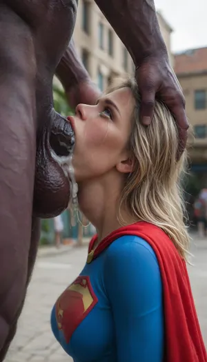 ((A picture taken from outside the building 1.8), from 50 metres away 1.7), spy shot, the lady is in her bedroom, Supergirl from DCU, 36 yo supergirl, (wearing Supergirl uniform with cape), (Thanos from DCU:1), (deep deepthroat:1.6), (dark purple gigantic massive cock:1.4), chocked expression, open mouth ring gag, (mouth stretched around thick cock:1.3), hand on head, blowjob, (deepthroat:1.6), choaking on dick, drooling, ((crying:1.7)), excessive drooling, in eye, (running makeup), (cum drips from nose:1.3), (cum drips from mouth:1.3), (cum spurts from nose:1.3), (cum spurts from mouth:1.3), bounce lines, large cock, large balls, throat bulge, random pose, random view angle, and slightly from the side, (thick tears:1.8), ((desperate expression)), <lora:add-detail-xl:.8>, <lora:CinematicStyle_v1:.8>, <lora:MJ52:.8>, <lora:MGLRbodysuit_sdxl:.9>