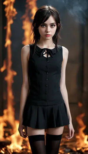 petite student, Slim, ripped revealing clothes, goth, Small tits, Slender legs, (full body view:1.4), Tinymodel, young, schoolgirl, 20 years old, perfect face, dark brown eyes, cute, closeup, petite body, smokey eyes, full body photo, beautiful face, (Ultra detailed skin:1.5), (ultra high resolution:1.5), pale, skin, <lora:MJ52:.3>, <lora:Pale_Skin_SDXL_v1.0:.4>