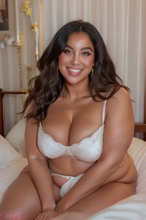 high-quality, realistic, and intricately detailed portrait of a Armenian, fat, bbw, mature gilf in her 60s, depicted in an intimate setting while sitting in a bed. She is looking directly into the camera with an undeniably joyful and open expression.
Her hair is a sophisticated blend of rich chestnut brown generously interspersed with distinct streaks of silvery-gray. It's styled softly, framing her face in a way that suggests natural growth rather than rigid styling, beautifully highlighting her age with elegance and grace. Her most captivating feature might be her eyes, which are a striking and vivid blue-green. They sparkle with an authentic warmth and vitality, deeply engaging the viewer and conveying a profound sense of life experience and genuine happiness.
The centerpiece of her face is her wide, open-mouthed smile. This smile is expansive, revealing a full and healthy set of teeth, and accentuating her naturally full, well-defined lips. The very act of her smiling creates visible, soft crinkles at the corners of her eyes and subtly around her mouth, which are not indicative of distress but rather of a life filled with laughter and joy. Her skin, while exhibiting the natural textures and very fine lines associated with aging, appears remarkably healthy, luminous, and soft, indicating good care. There's a noticeable fullness to her cheeks and jawline, contributing to her "chubby" or "fat" build, which adds to her approachable and comfortable appearance.
She is clad in a low-cut, shimmering silk camisole, which appears to be a light, possibly ivory or pale pastel, color. The fabric itself is highly detailed, showing the soft sheen and elegant drape characteristic of silk. This garment boldly showcases her ample and visibly saggy breasts, which are a prominent feature of her upper body. The natural effect of gravity on mature, large breasts is clearly depicted, contributing to the realism and celebration of her body's natural state. The camisole gracefully conforms to her fuller, chubby torso and shoulders, emphasizing her fat physique in a comfortable and unposed manner.
The intimate setting places her sitting upright in a bed. The bed linens are simple, appearing to be soft white or a very light, neutral color, which provides a clean and uncluttered backdrop that highlights her vibrant presence. The lighting is exquisitely soft, natural, and diffused, likely originating from a large window or a similar soft light source. This illumination gently wraps around her, accentuating the contours of her face and body without creating harsh shadows, and imparting a warm, inviting glow to her skin and the silk fabric. The background is subtly blurred, maintaining a shallow depth of field that ensures the viewer's entire focus remains intently on the woman and her expressive features. The overall impression is one of profound comfort, genuine happiness, and confident self-acceptance., realhips, <lora:realhips:.8>, <lora:Real BBW V1:.8>
