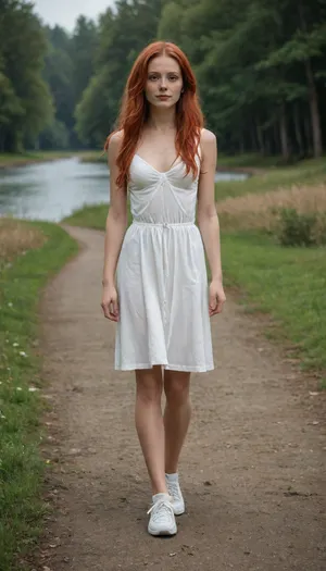 lake in the background