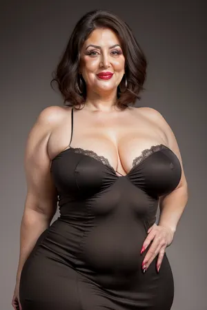 Armenian, obese, gilf, (Close-up:1), portrait photo a mature chubby gilf, fat bosom, fat round face, double chin, 70 years old Woman, big eyes, green eyes, layered haircut, chubby jawline, pokies, seductive smile, lips parted, (mouth open:1.3), teeth showing, big lips, looking at viewer, (solid blank dark background:1.3), eye level shoot, film grain, style by Flora Borsi, OverallDetail, spaghetti strap maxi dress, fupa, cameltoe, (areola slip), wide, hips, tt_saggy, tt_flat, <lora:hips-10:.8>, <lora:tt_saggy:.3>