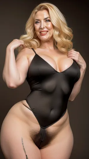 Obese, gilf, (Close-up:1), portrait photo a mature chubby gilf, fat round face, double chin, 70 years old Woman, big eyes, green eyes, chestnut layered haircut, chubby jawline, pokies, seductive smile, lips parted, (mouth open:1.3), teeth showing, big lips, looking at viewer, (solid blank black background:1.3), eye level shoot, film grain, style by Flora Borsi, OverallDetail, satin sleeveless spaghetti strap minidress, fupa, (cameltoe), (areola slip), wide, hips, tt_saggy, tt_flat, plump, fat, saggy, sagging, droopy, leotard, sleeveless, haigure, pose, open, hands, standing, spread, legs, <lora:hips-10:.8>, <lora:tt_saggy:.2>, <lora:plump_control_v1.0:1.2>, <lora:haigure_pose_v2:.5>, pubic, hair, <lora:female pubic hair3-000005:.8>