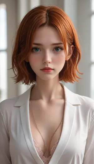woman, (((20 years old redhead))), leashed, chained, <lora:OnALeash-v2:.4>, cuminmouth, <lora:cuminmouth:1.5>
