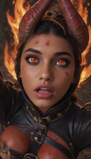 (Pakistani hottie:1.5), profile view, 55yo milf, ((pink streaks)), best quality, large breasts, pussy, nude, solo focus, (view from above head:1.9), mouth open, solo, fallout 4 game style, lesbians, cunilingus, thighs spread, ((feet)), naked topless demon warrior queen, Sylvari, (demon skin:1.8), flame pattern, ((burning red eyes)), ((fire elemental eyes)), (fire for hair), shamanic clothes, wild, firece expression, spread eagle, dense magical forest, photograph, ((close up)), Flames_Fantasy, Infernal, style, (clothes), straitjacket, crossed, arms, latex, canvas, heavy, extreme, rope, black, gag, bondage, human, on, fire, animal, angel, skull, red, blue, bird, whip, marks, <lora:1431512_training_data:.9>, <lora:InfernalStyleXL-000006:.5>, <lora:STRAITJACKET_XL:.8>