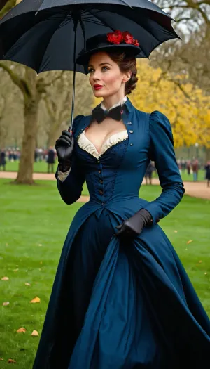 bow off, collar unbuttoned.