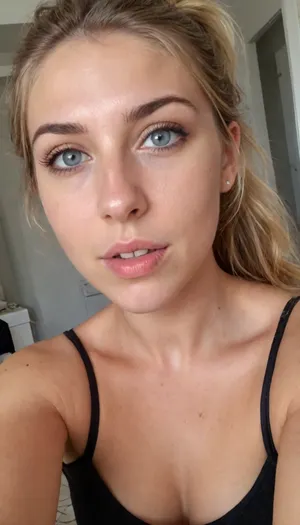 ((ultimate quality:1)), score 9, score 8, iphone bathroom mirror selfie, showing me her sheer dark pantyhose tights, tack sharp, UHD, Uncomfortable, shy pose, vulnerable, please stop, mobile selfie, full mirror selfie, bathroom mirror selfie, nice smile, side smile, smouldering look, Picture taken at unique angles, sexy selfie, funny selfie, silly face, Instagram selfie, Facebook selfie.

About her, She is 39 years old female mom, wife, her height is 175cm., ((smokey blonde thick hair in a messy ponytail)), .
long round oval face, blue eyes, ., (small bust), size b breasts, sagging tits, perky little breasts, Sun Tanned skin.
Hair up in a ponytail., very, dark, focused, flash, photo, 90s, style, 80s, Analogic, 1990s, <lora:sdxl_darkflash_v6-000060:.2>, <lora:Portraits_and_beuty (1):2>