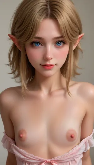 link from zelda, beautiful bimbo femboy, man breasts, look at my eyes, (large big areolas nipslip:1.4), femboy, model look, hdr, smile prettty femboy face, gorgeous, link blond boy hair, flirty, medium shot viev, (sissy femboy:1.1), flat, chested, <lora:flat_chested_v3.5:1.4>, sagging, breasts, <lora:sagging-000015:.8>