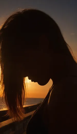 ziprealism, score_8_up, score_9, (profile, silhouette, backlighting, Chiaroscuro:1.8), (closeup shot:1.2), (sharp focus, high saturation, high contrast), (90s esthetics, vaporwave sunset color palette:1.2), (beautiful woman, confidence, poise, sexy pose), (long hair), (beautiful sunny day, ocean boardwalk, golden hour lighting:1.2), <lora:add-detail-xl:.8>, igbaddie, <lora:igbaddie-XL:.2>