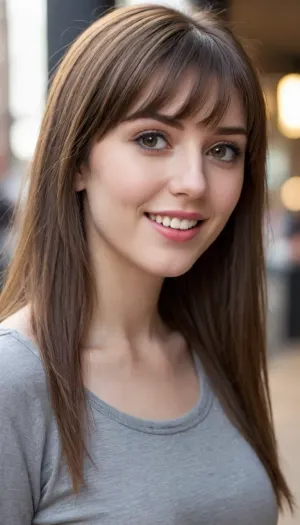 35 yo girl, very flirty pose, sideview, ((girl next door)), pretty, natural beauty, medium breasts, ((cute tall tall tall tall but average appearance:1.3)), ((cute tall tall tall tall)), ((pale skintone:1.2)), ((little bit chubby:1.4)), very flirty smile, showing teeth, ((unkempt hair)), ((straight hair:1.3)), ((symmetrical hair:1.5)), ((perfect fringe hair:1.5)), ((light brown bright hair)), ((very cute tall tall tall tall average youthful face:1.5)), outside, photorealistic, ((perfect composition)), ((perfect contrast:1.5)), ((perfectly balanced exposure:1.5)), ((perfect focus:1.5)), ((extremely realistic detailed lighting:1.5)), ((extremely realistic detailed shadows:1.5)), ((extremely detailed:1.3)), ((extremely high resolution:1.3)), ((16K UHD:1.5)), ((extremely realistic detailed skin texture:1.5)), ((extremely realistic detailed skinpores:1.5)), ((extremely realistic detailed face:1.5)), ((extremely realistic detailed eyes:1.5)), ((extremely realistic detailed hair:1.5)), focus on eyes, ((fully clothed:1.5)), random colored clothing, ((beautiful stylish clothing:1.5)), ((detailed clothing:1.5)), ((detailed environment:1.5)), Sweet_Sticky_xl-01, <lora:EnvyZoomSliderXL01:-1>, <lora:add-detail-xl:.5>, <lora:Sweet_Sticky_xl-01:.5>, <lora:neanderthal_last:.7>