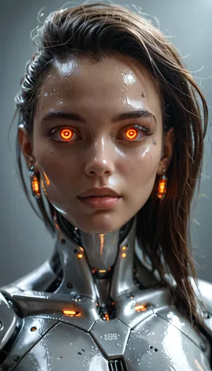 female android, shiny metal body, boobs, android, cyborg, science, fiction, <lora:207923_training_data:.8>, <lora:Droids_Wearing_Clothes_XL_-_Panache:.8>