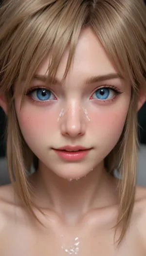 only link, close up viev, (Link femboy nude:1.4), extremely realistic, moaning expression, she has beautiful smile face, facial cum on face, femine body, tits nipples, ready to suck, join me we will suck together, ashlynn_spektre_xl, clothes, <lora:()Ashlynn Spektre XL:.8>