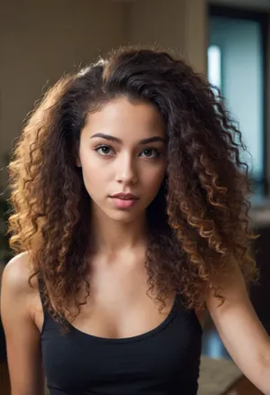 24 yo. Long super kinky hair